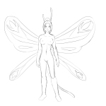 One-wing-oc-fairy-sketch